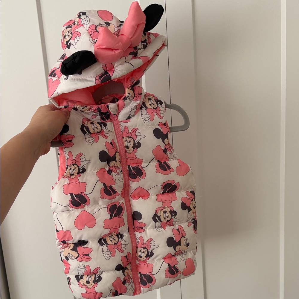 Disney Pink and White Minnie Mouse Vest